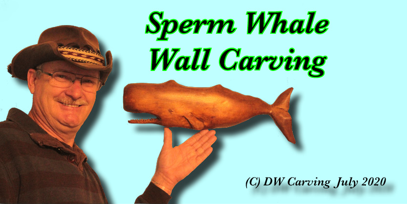 Carved Sperm Whale, whale art, fish sculpture, whale